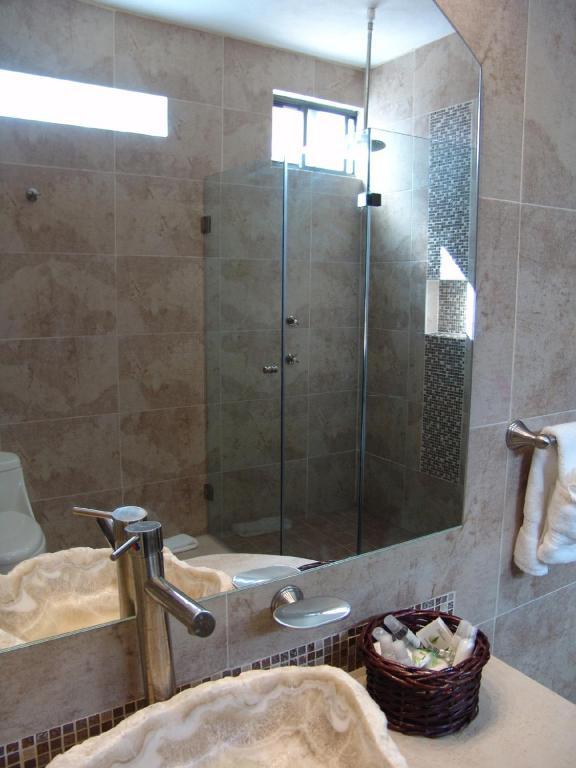 Casa Del Tio Hotel Boutique Альенде Номер фото A shower door